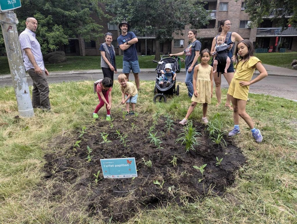 Volunteers in the garden